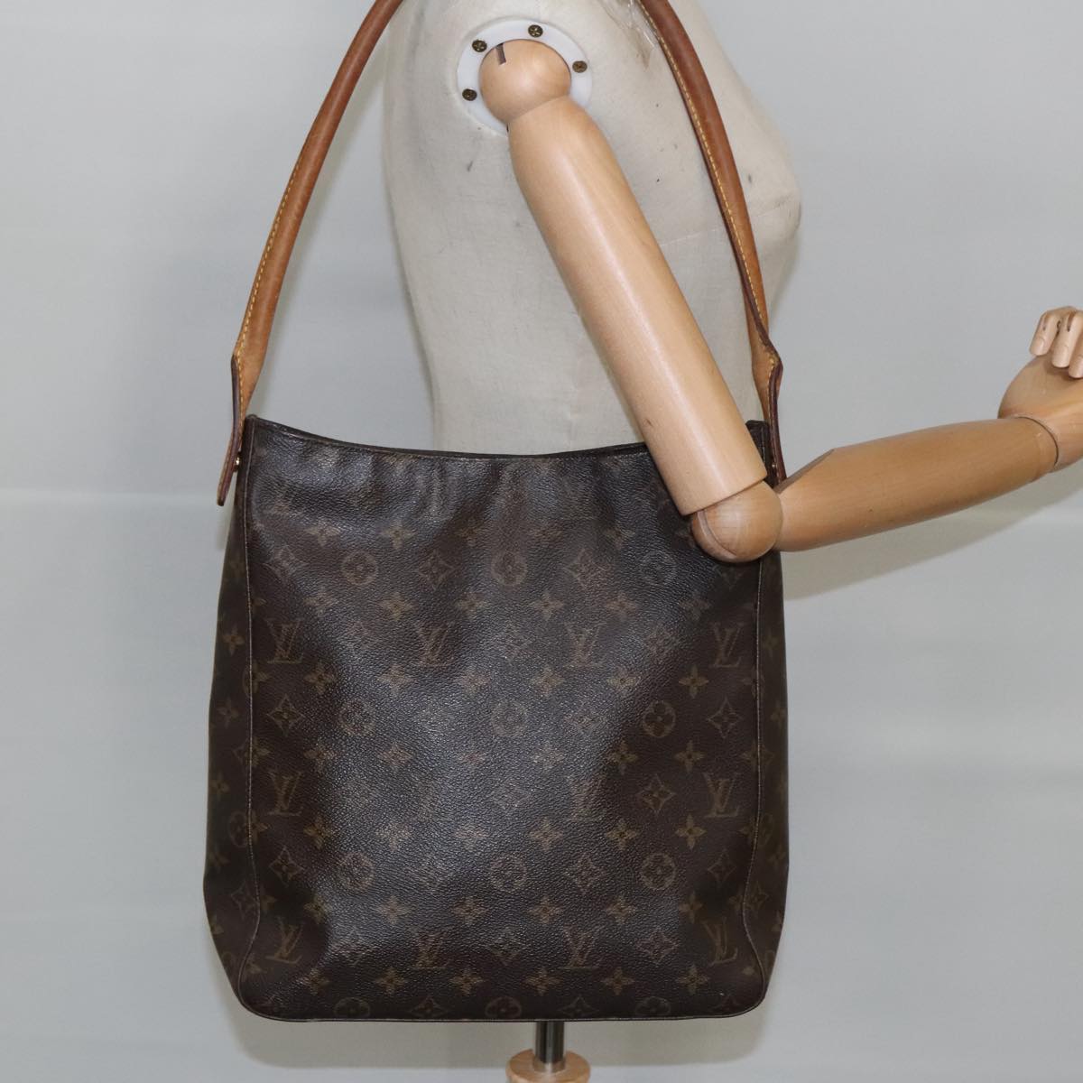 LOUIS VUITTON Monogram Looping GM Shoulder Bag M51145 LV Auth 98380