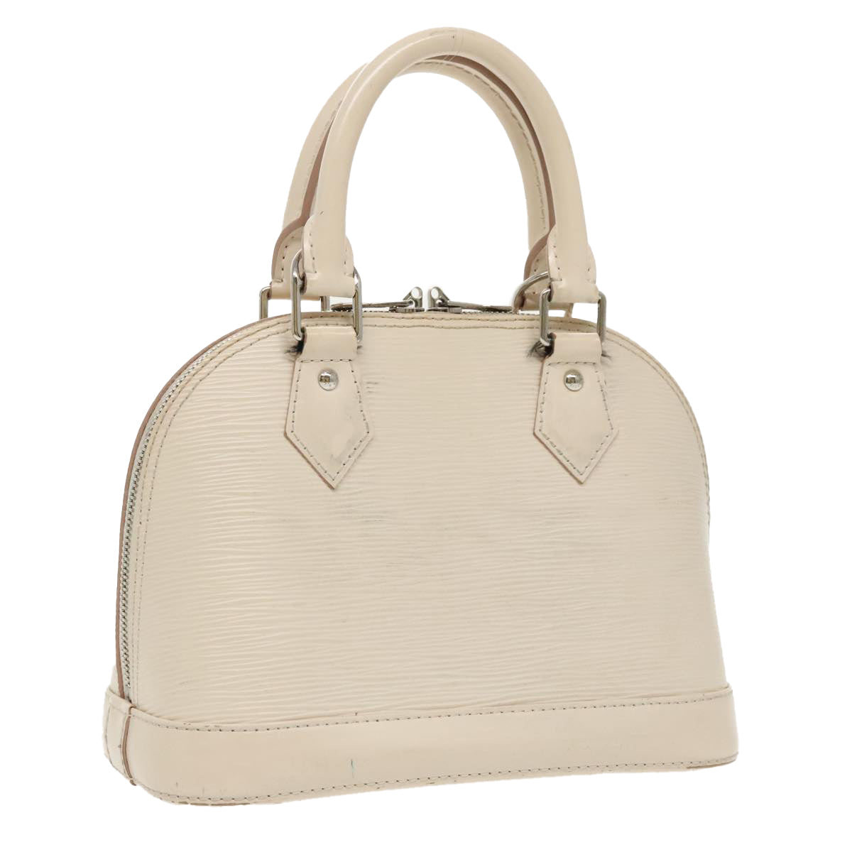 LOUIS VUITTON Epi Alma BB Hand Bag 2way White M58706 LV Auth 98396