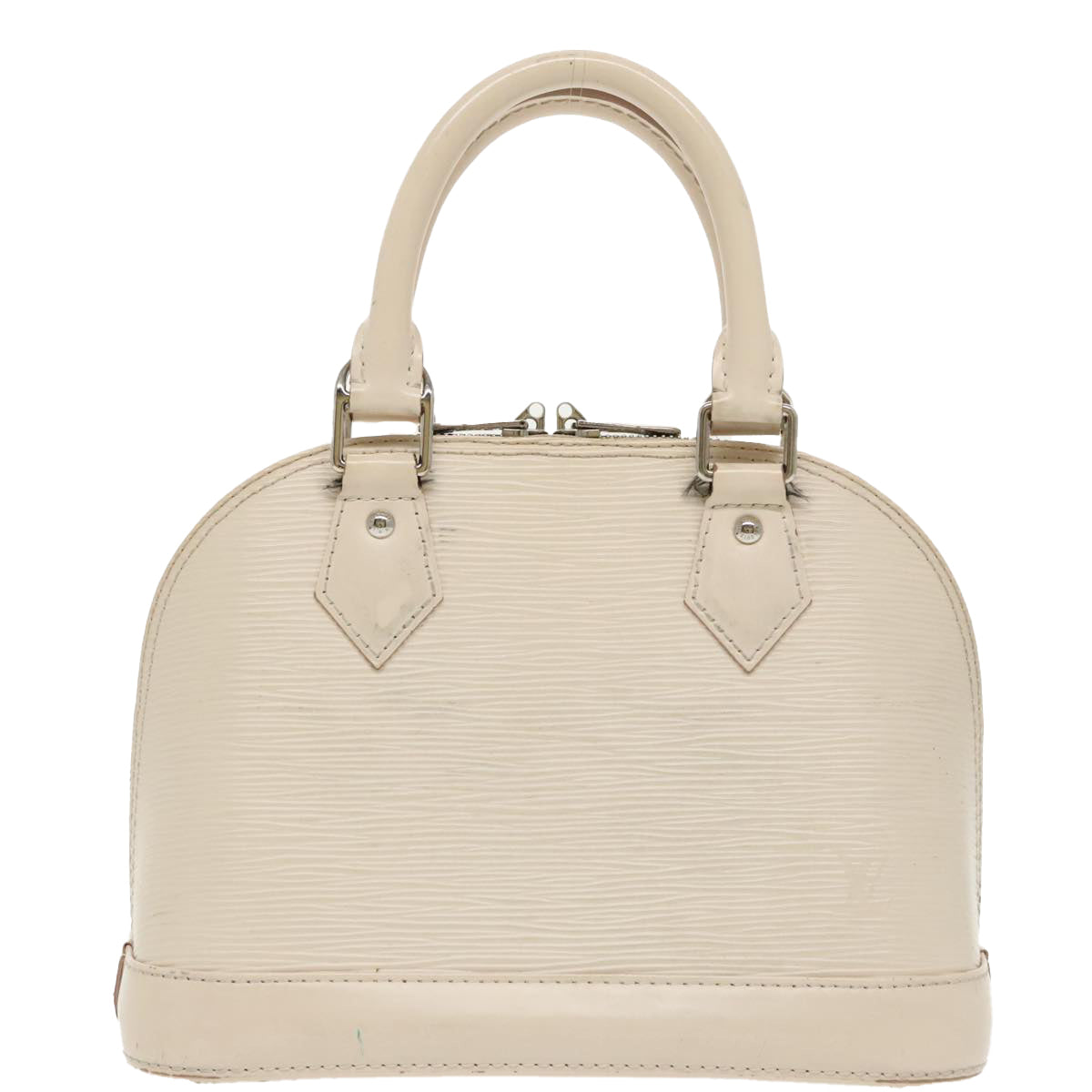 LOUIS VUITTON Epi Alma BB Hand Bag 2way White M58706 LV Auth 98396