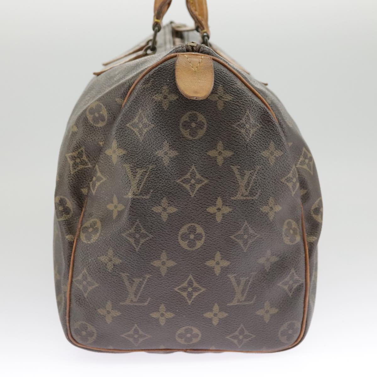 LOUIS VUITTON Monogram Speedy 35 Hand Bag M41524 LV Auth 98405