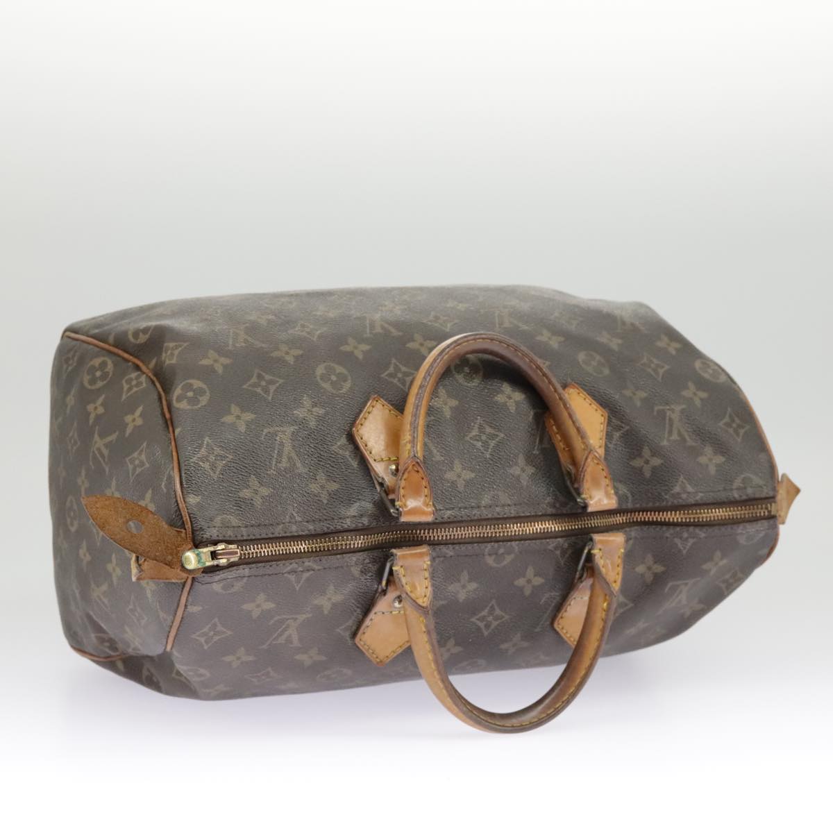 LOUIS VUITTON Monogram Speedy 35 Hand Bag M41524 LV Auth 98405