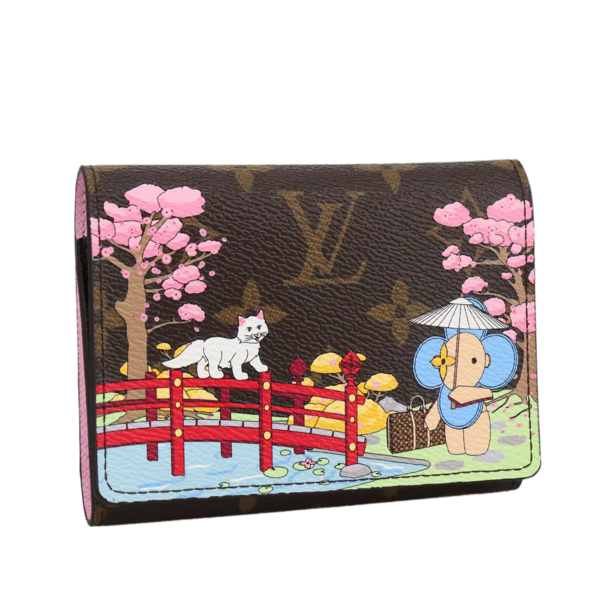 LOUIS VUITTON Monogram Vivienne Portefeuille Victorine Wallet M81638 Auth 98410S