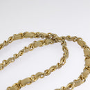 CHANEL Matelasse Chain Shoulder Bag Lamb Skin Beige Gold CC Auth 98416-8
