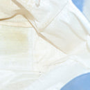 CHANEL Chain Tote Bag No5 Canvas White Silver CC Auth 98422-18