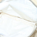 CHANEL Chain Tote Bag No5 Canvas White Silver CC Auth 98422-11