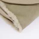 Salvatore Ferragamo Gancini Shoulder Bag Pink Gold Auth 98425-14