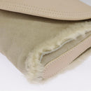 Salvatore Ferragamo Gancini Shoulder Bag Pink Gold Auth 98425-15