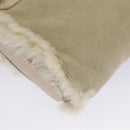 Salvatore Ferragamo Gancini Shoulder Bag Pink Gold Auth 98425-16