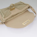 Salvatore Ferragamo Gancini Shoulder Bag Pink Gold Auth 98425-20