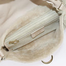 Salvatore Ferragamo Gancini Shoulder Bag Pink Gold Auth 98425-23