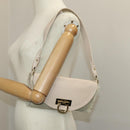 Salvatore Ferragamo Gancini Shoulder Bag Pink Gold Auth 98425-26