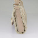 Salvatore Ferragamo Gancini Shoulder Bag Pink Gold Auth 98425-3