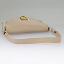 Salvatore Ferragamo Gancini Shoulder Bag Pink Gold Auth 98425-7