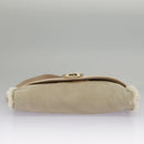 Salvatore Ferragamo Gancini Shoulder Bag Pink Gold Auth 98425-5