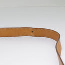 CELINE Macadam Canvas Shoulder Bag PVC Leather Brown Gold Auth 98428-18