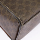 CELINE Macadam Canvas Shoulder Bag PVC Leather Brown Gold Auth 98428-19