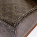 CELINE Macadam Canvas Shoulder Bag PVC Leather Brown Gold Auth 98428-20