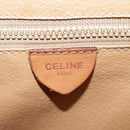 CELINE Macadam Canvas Shoulder Bag PVC Leather Brown Gold Auth 98428-26