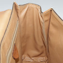 CELINE Macadam Canvas Shoulder Bag PVC Leather Brown Gold Auth 98428-27