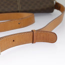 CELINE Macadam Canvas Shoulder Bag PVC Leather Brown Gold Auth 98428-14