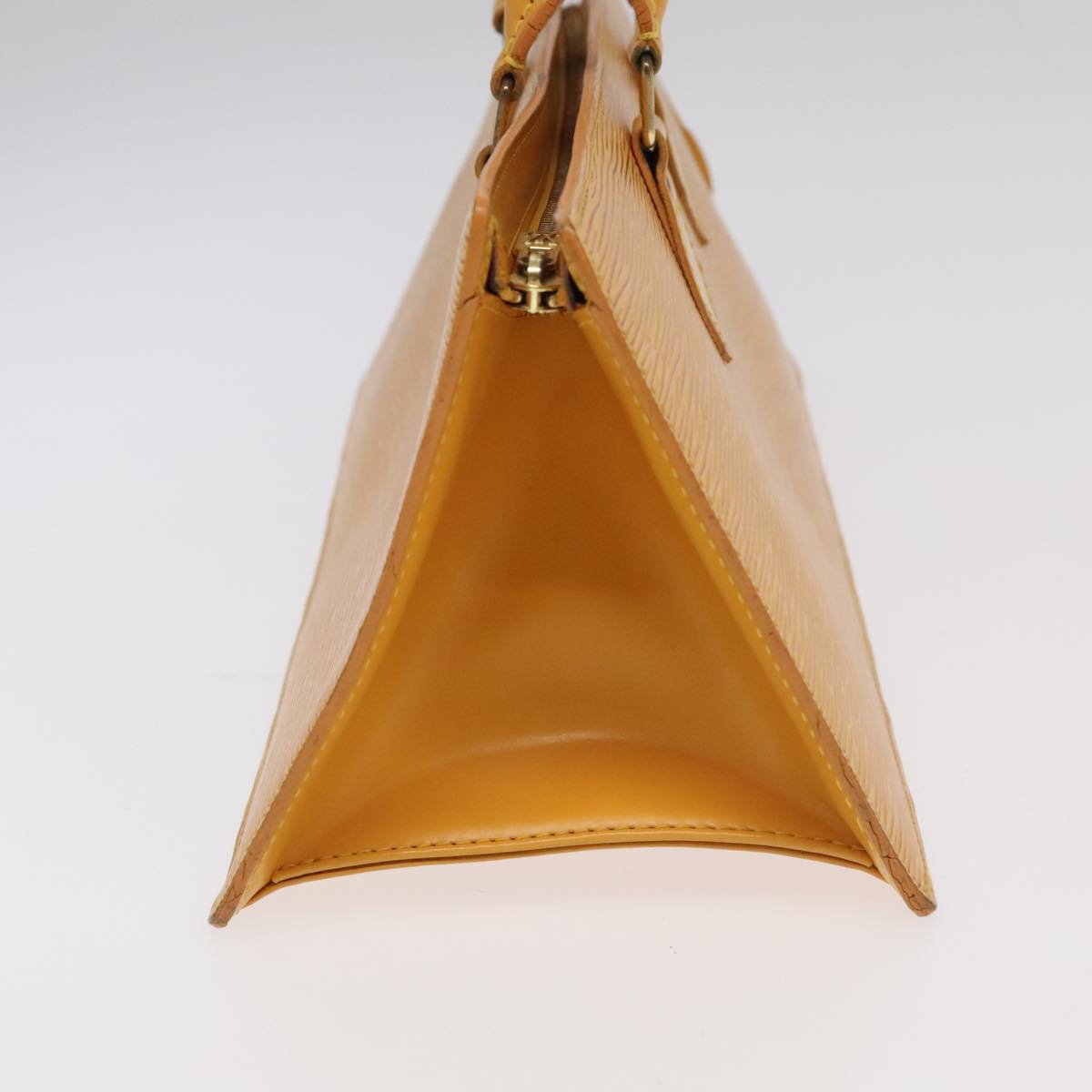 LOUIS VUITTON Epi Sac Triangle Hand Bag Yellow M52099 LV Auth 98456