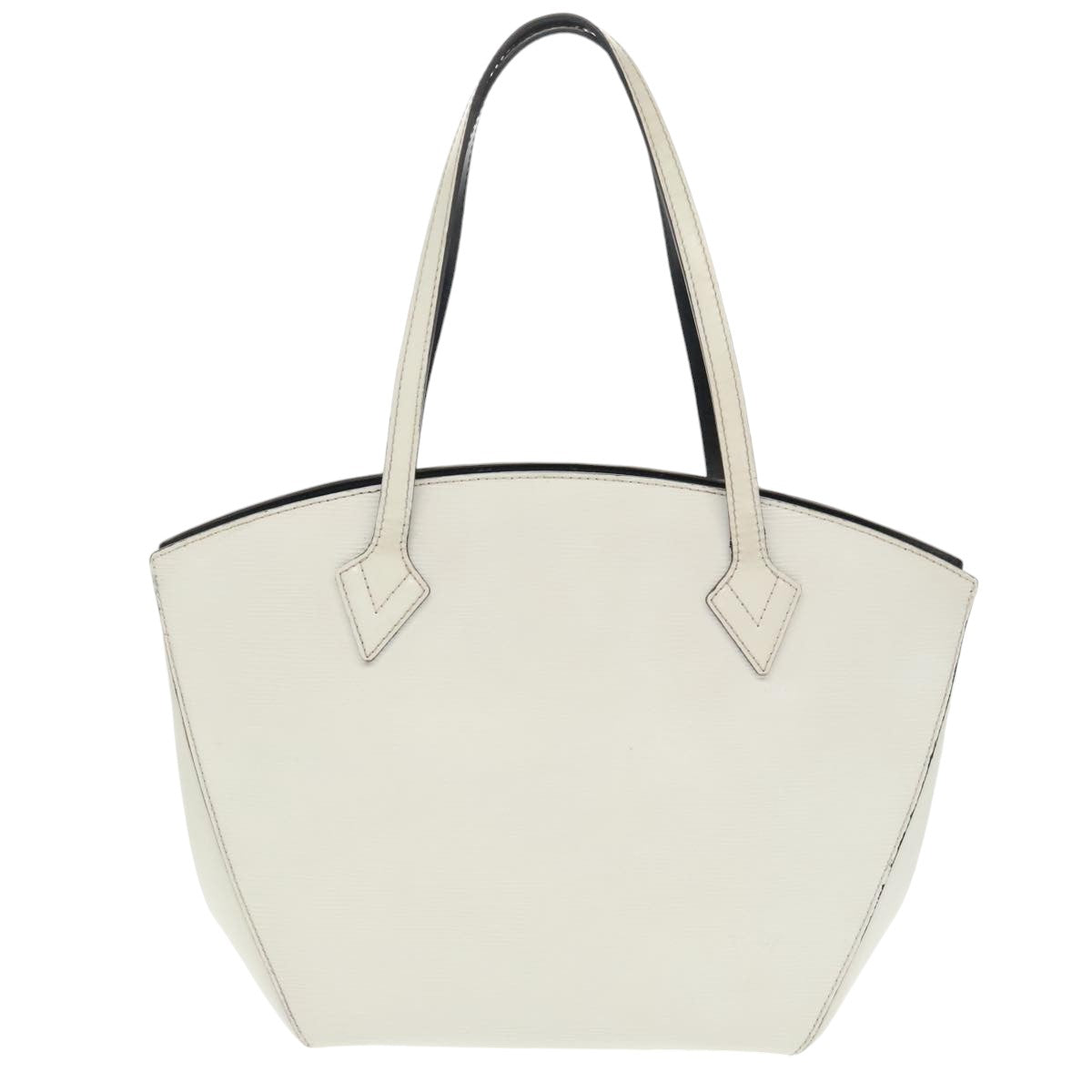 LOUIS VUITTON Epi Saint Jacques Hand Bag White M50045 LV Auth 98461