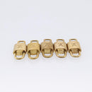 LOUIS VUITTON Padlock Metal 20 Set Gold Tone LV Auth 98462-11
