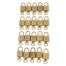 LOUIS VUITTON Padlock Metal 20 Set Gold Tone LV Auth 98462-2