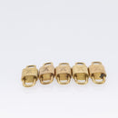LOUIS VUITTON Padlock Metal 20 Set Gold Tone LV Auth 98462-5