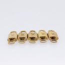 LOUIS VUITTON Padlock Metal 20 Set Gold Tone LV Auth 98462-8