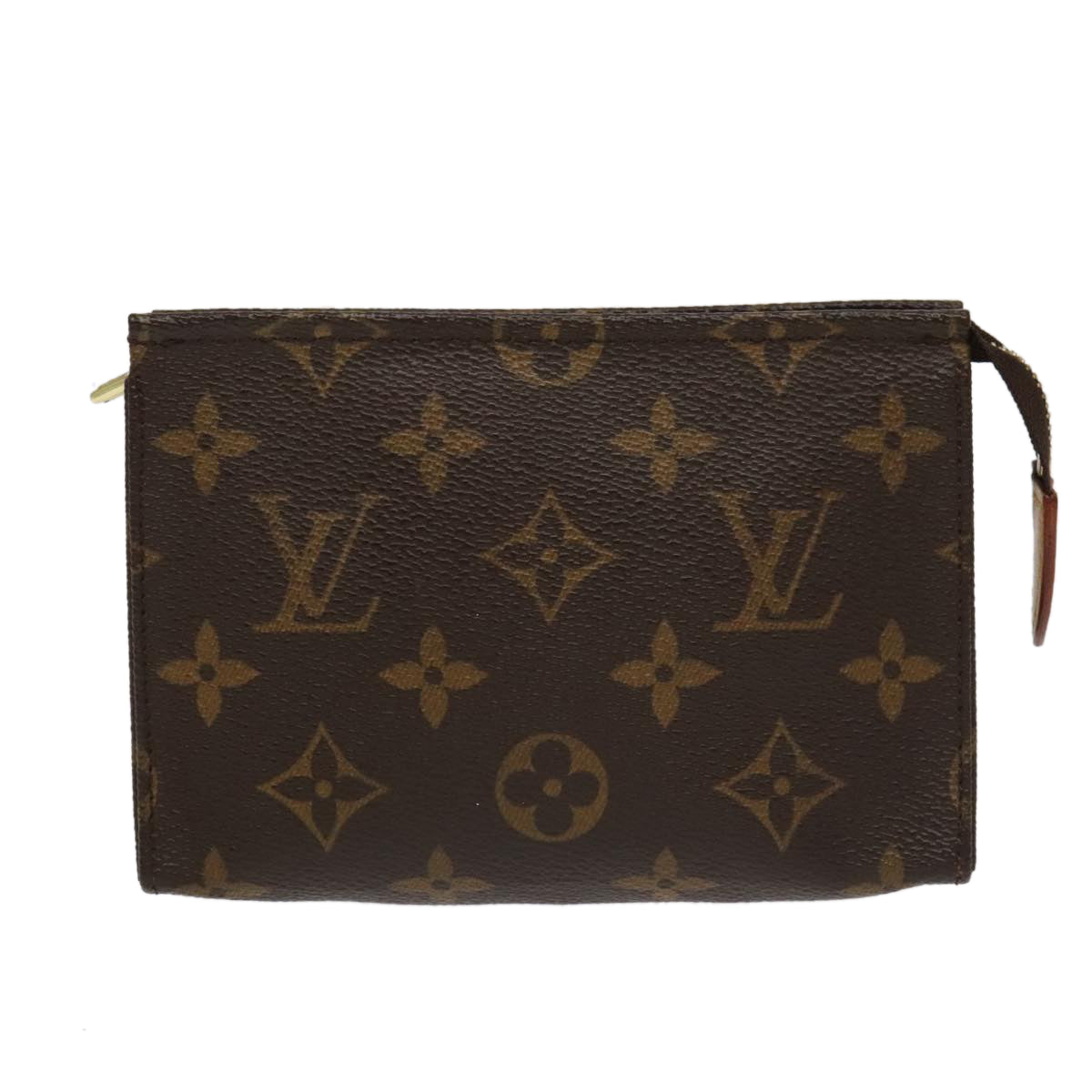 LOUIS VUITTON Monogram Poche Toilette 15 Pouch M47546 LV Auth 98463