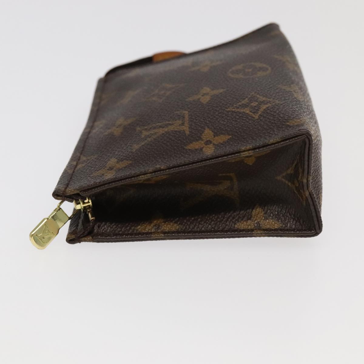 LOUIS VUITTON Monogram Poche Toilette 15 Pouch M47546 LV Auth 98463