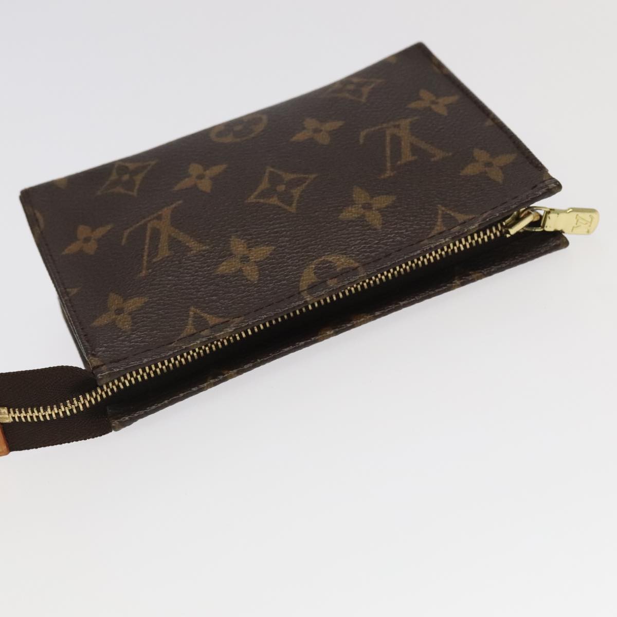 LOUIS VUITTON Monogram Poche Toilette 15 Pouch M47546 LV Auth 98463