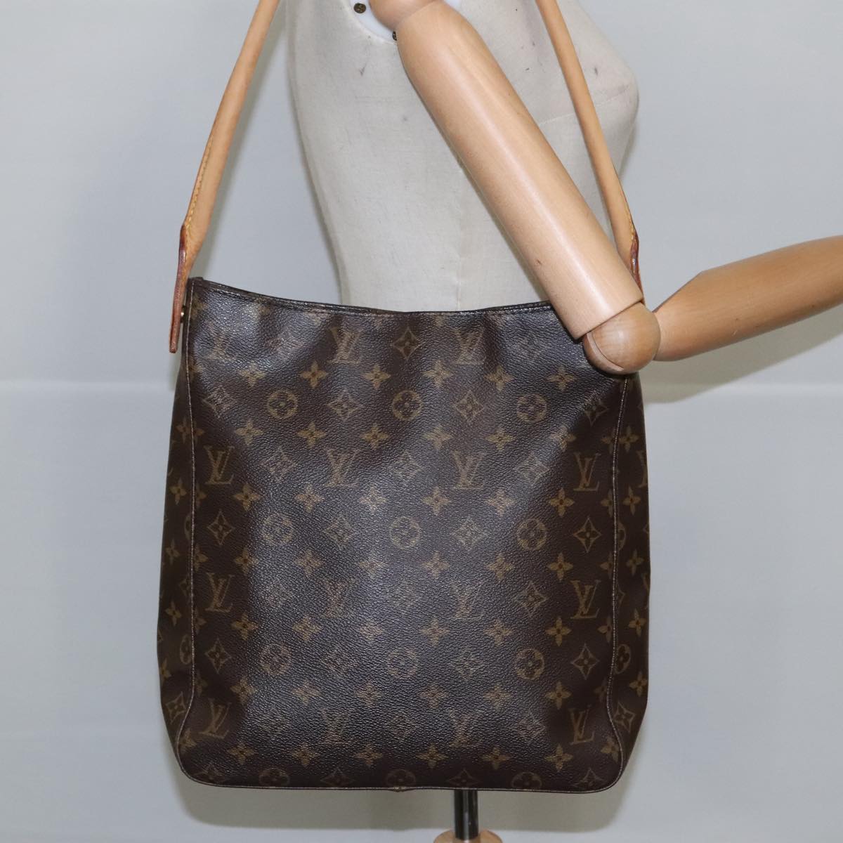 LOUIS VUITTON Monogram Looping GM Shoulder Bag M51145 LV Auth 98474