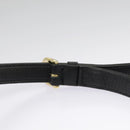 Christian Dior Trotter Canvas Shoulder Bag Navy Gold Auth 98475-10