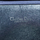Christian Dior Trotter Canvas Shoulder Bag Navy Gold Auth 98475-21