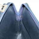 Christian Dior Trotter Canvas Shoulder Bag Navy Gold Auth 98475-22