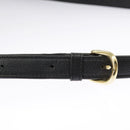 Christian Dior Trotter Canvas Shoulder Bag Navy Gold Auth 98475-9