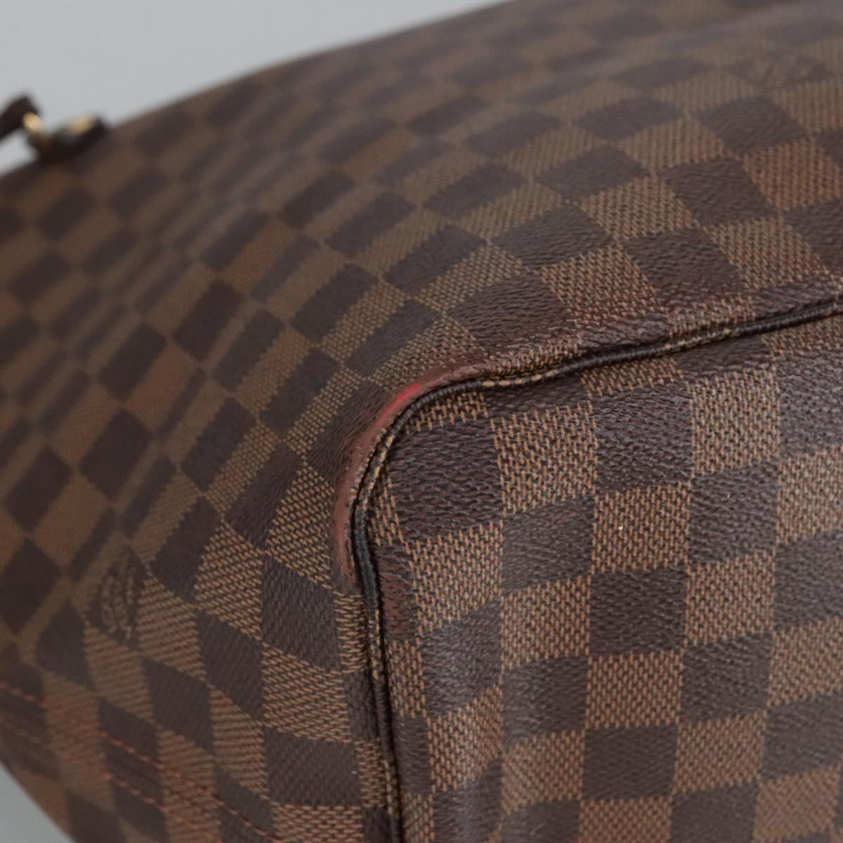 LOUIS VUITTON Damier Ebene Neverfull GM Tote Bag N51106 LV Auth 98493