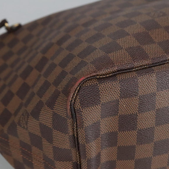 LOUIS VUITTON Damier Ebene Neverfull GM Tote Bag N51106 LV Auth 98493