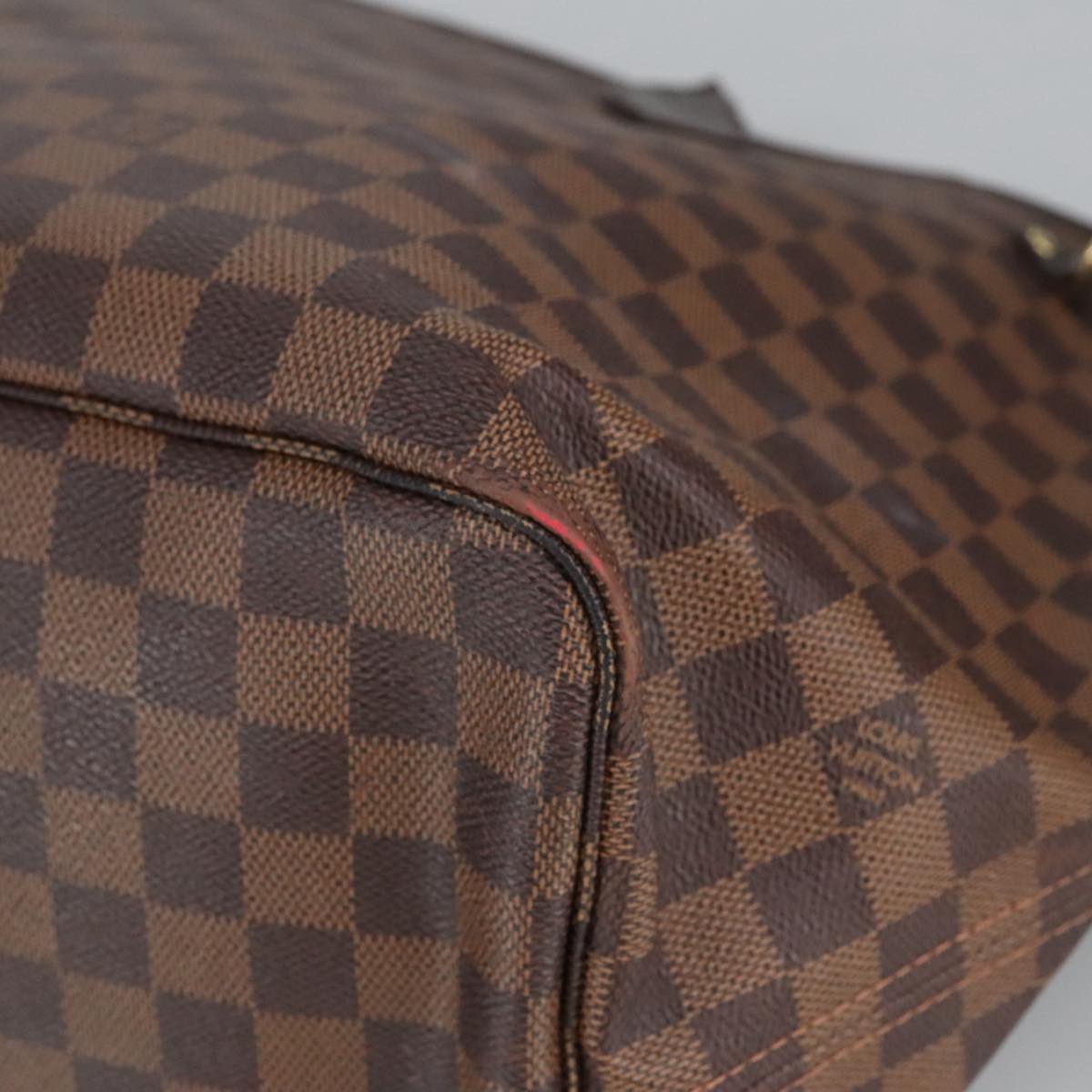 LOUIS VUITTON Damier Ebene Neverfull GM Tote Bag N51106 LV Auth 98493