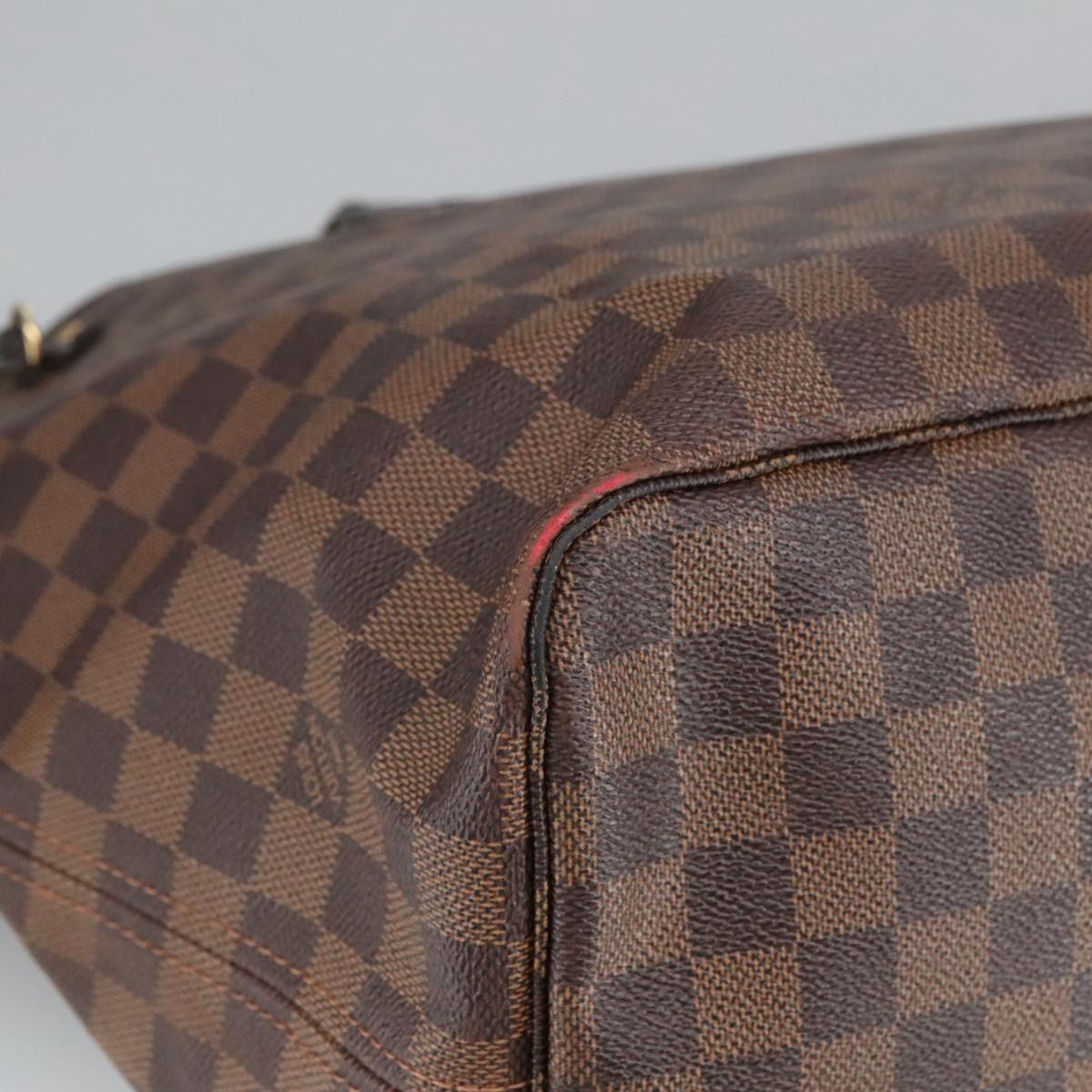 LOUIS VUITTON Damier Ebene Neverfull GM Tote Bag N51106 LV Auth 98493