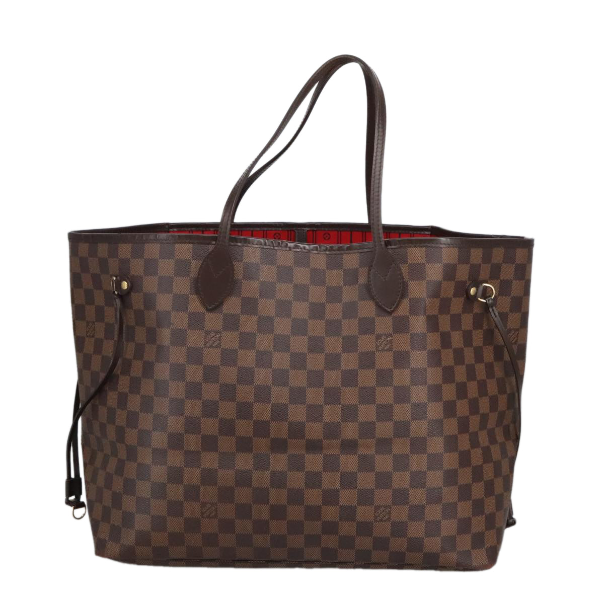 LOUIS VUITTON Damier Ebene Neverfull GM Tote Bag N51106 LV Auth 98493