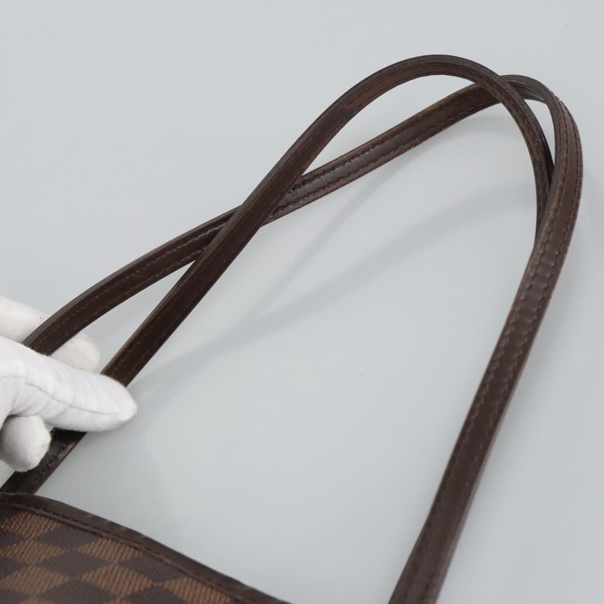 LOUIS VUITTON Damier Ebene Neverfull GM Tote Bag N51106 LV Auth 98493