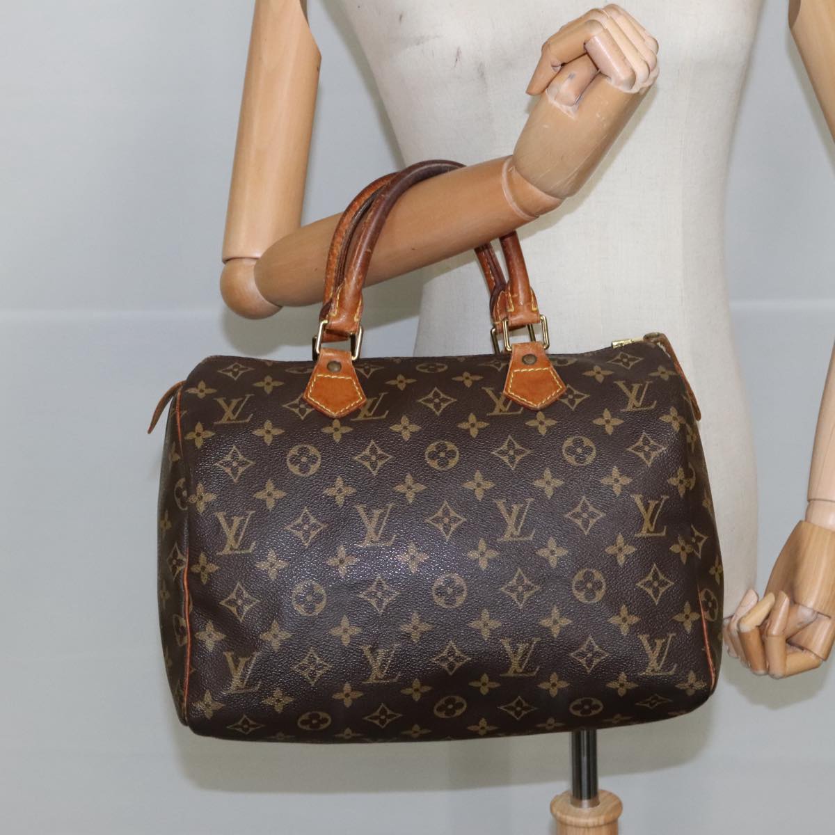 LOUIS VUITTON Monogram Speedy 30 Hand Bag M41526 LV Auth 98494