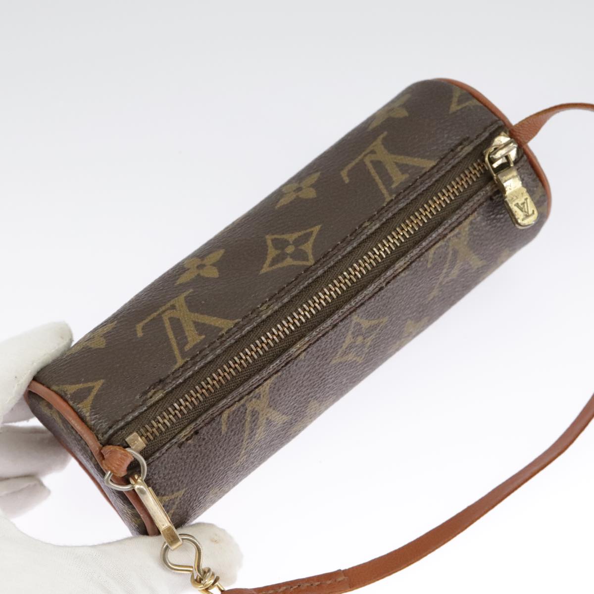 LOUIS VUITTON Monogram Papillon Pouch LV Auth 98497