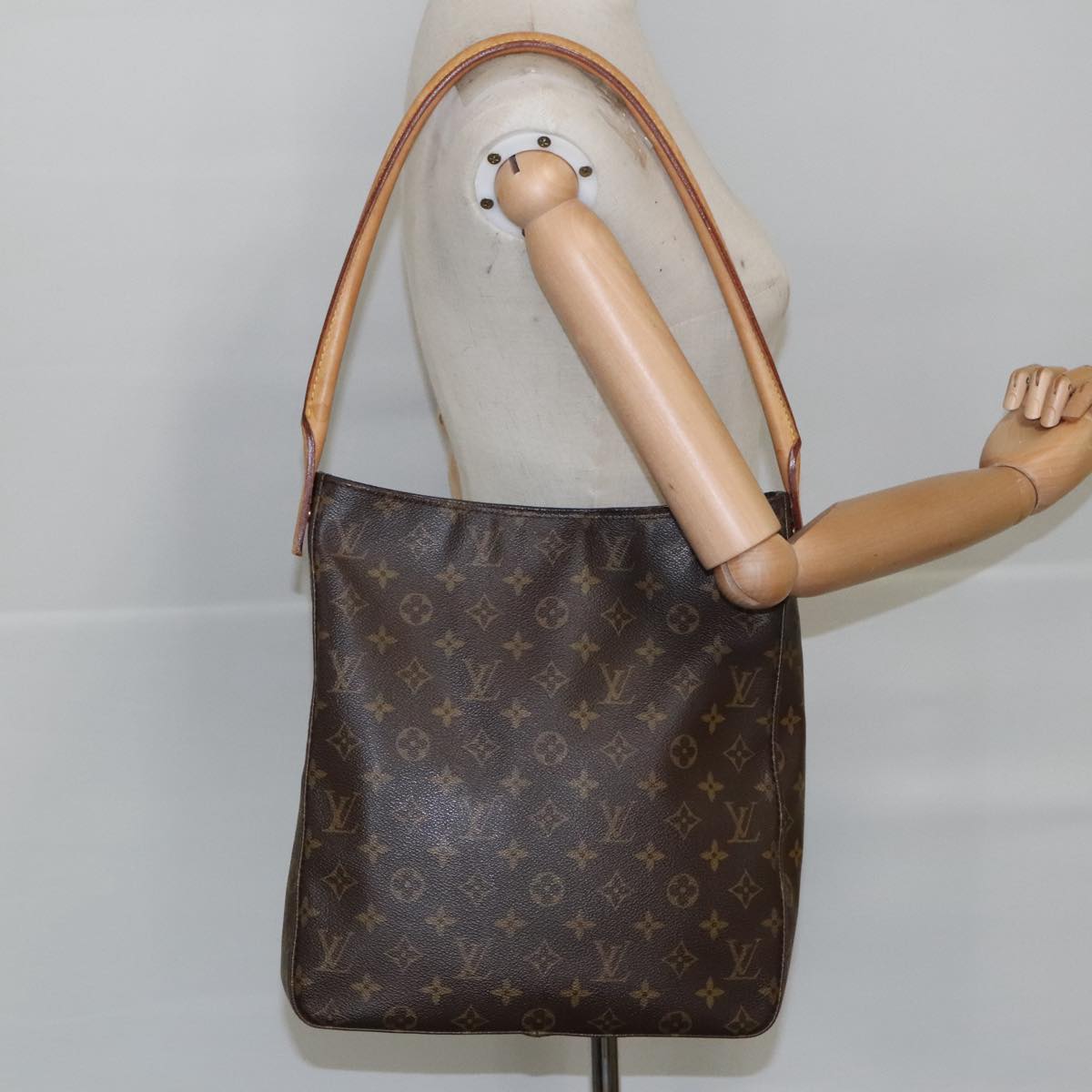 LOUIS VUITTON Monogram Looping GM Shoulder Bag M51145 LV Auth 98505