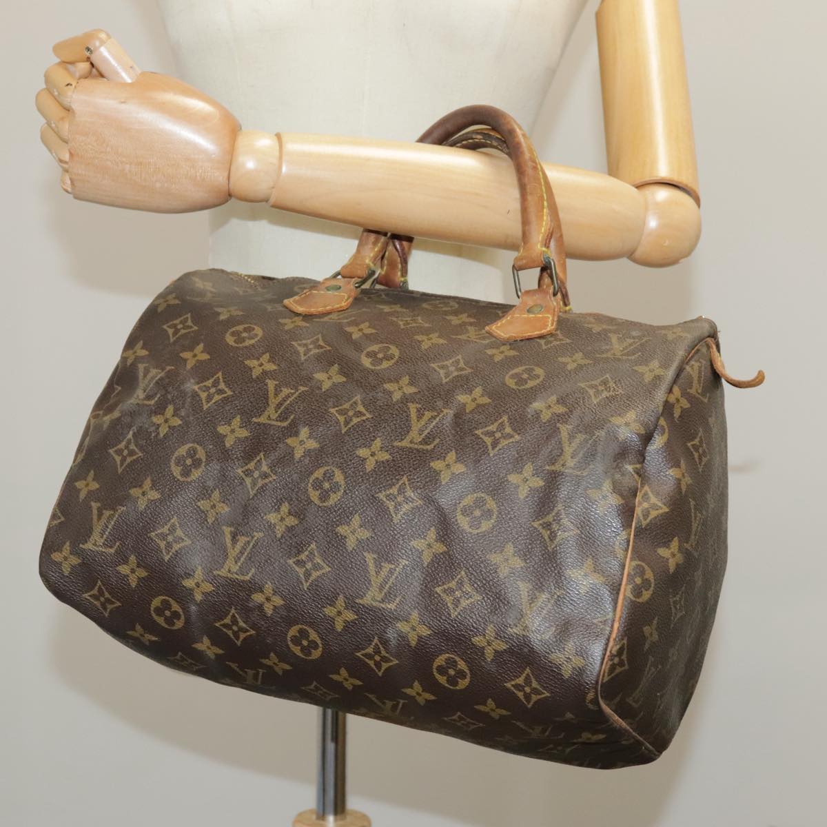 LOUIS VUITTON Monogram Speedy 30 Hand Bag M41526 LV Auth 98517