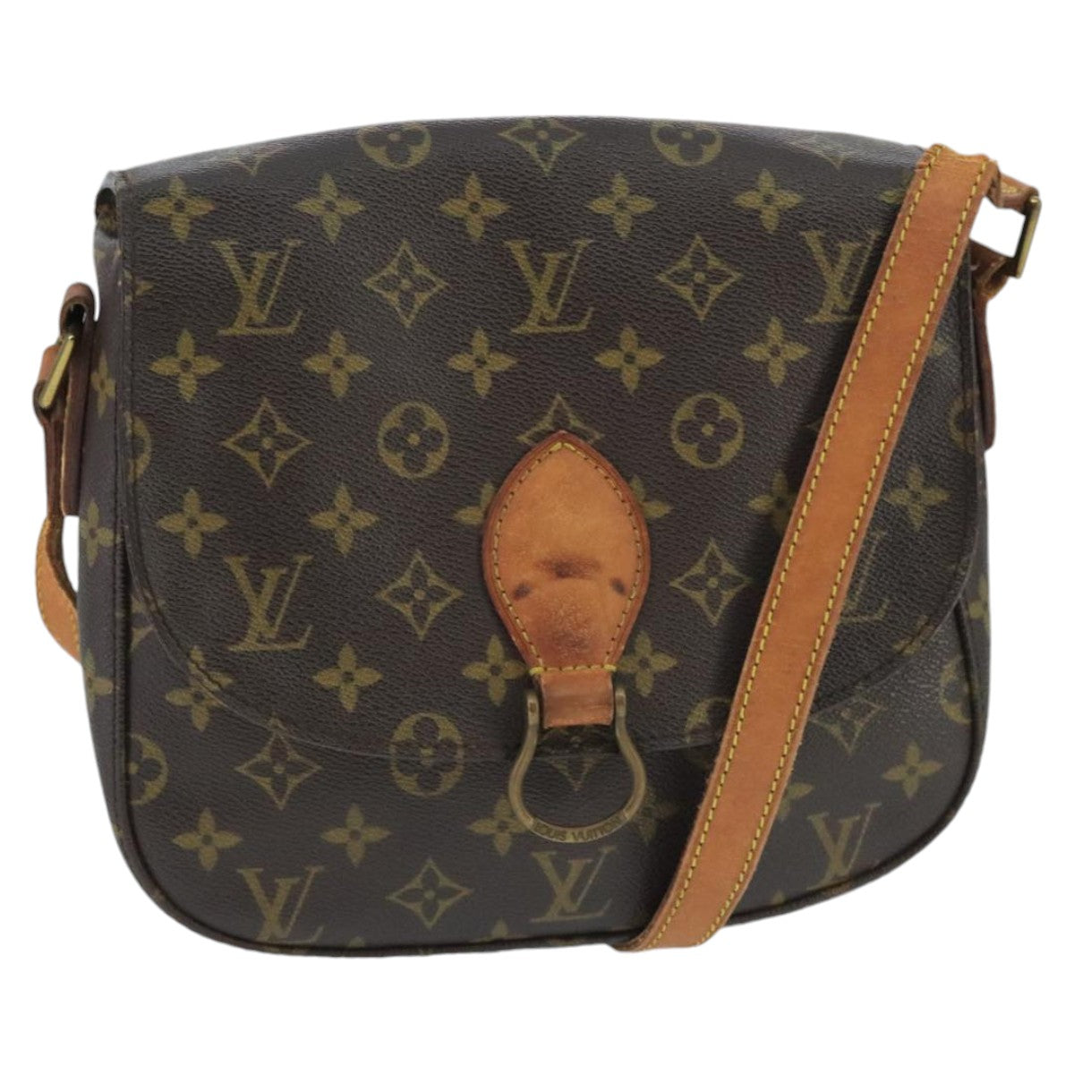 LOUIS VUITTON Monogram Saint Cloud GM Shoulder Bag M51242 LV Auth 98520