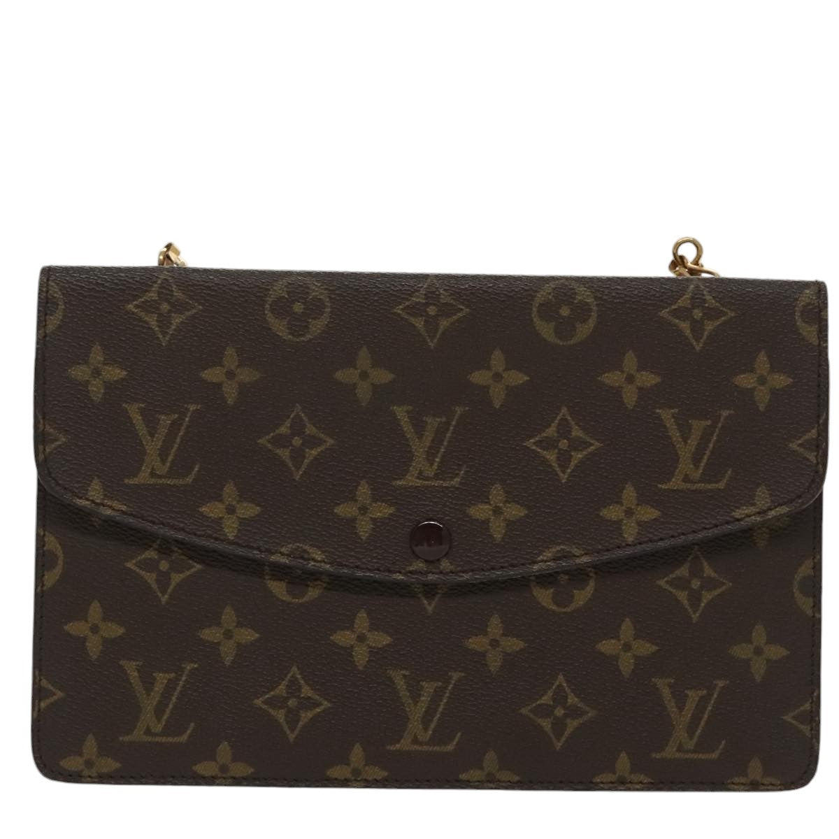 LOUIS VUITTON Monogram Double Rabat Shoulder Bag M51815 LV Auth 98524